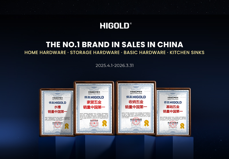 No.1 Nationwide Sales Volume! HIGOLD Is Officially Recognized as the King of Home Hardware in China